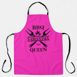 Funny BBQ Personalized Barbecue Queen Apron