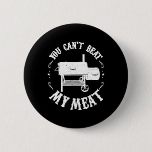Funny Bbq Pit Reverse Flow Smoker Accessory Dad Gr 6 Cm Round Badge