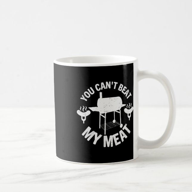 Funny Bbq Pit Reverse Flow Smoker Accessory Dad Gr Coffee Mug (Right)