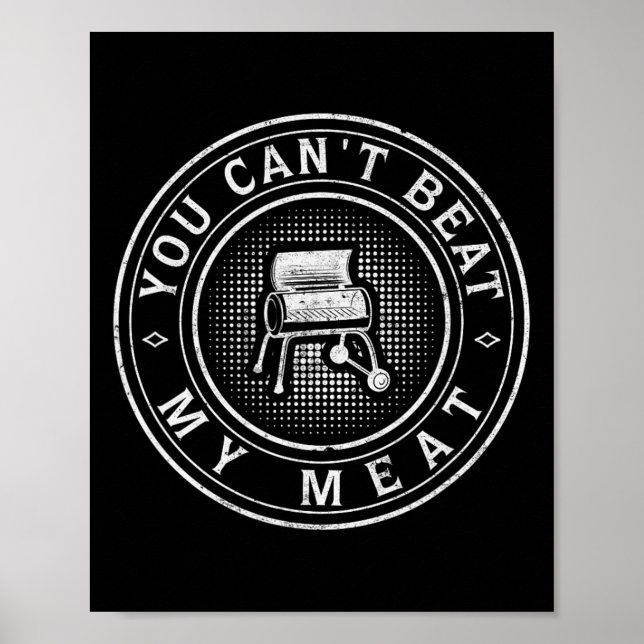 Funny Bbq Pit Reverse Flow Smoker Accessory Grill  Poster (Front)