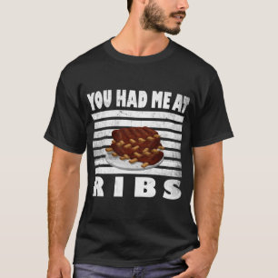 Funny BBQ Rib Lover Meat Smoker Grill  T-Shirt