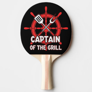 Funny BBQ Sailing Captain Of The Grill Ping Pong Paddle