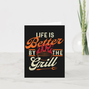Funny Bbq Shirts Life Is Better Card