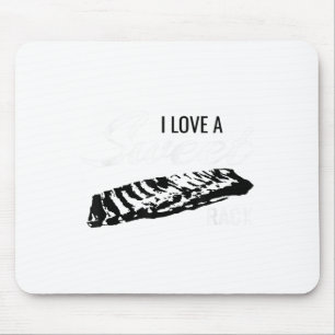 Funny Bbq Shirts Love A Sweet Rib Rack Pitmasters Mouse Pad