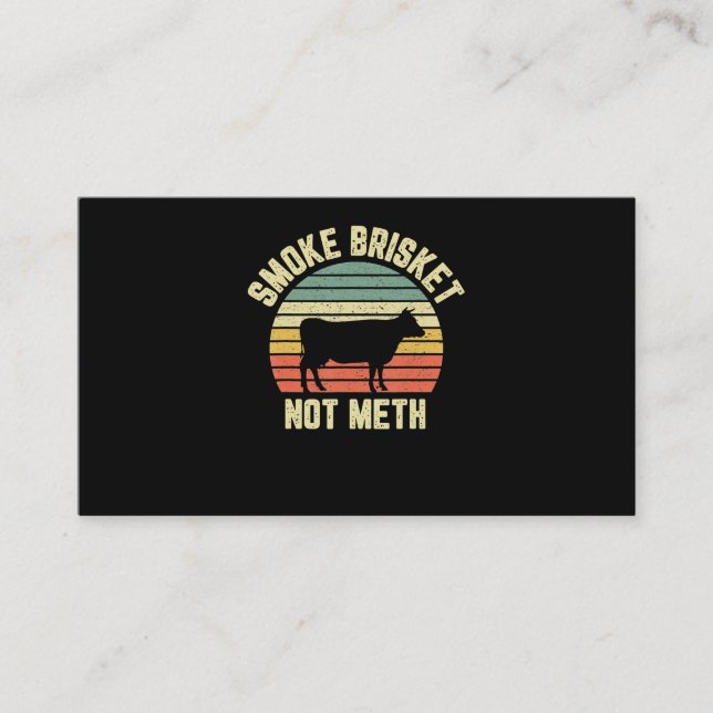 Funny Bbq  Smoke Brisket Not Novelty Grilling Loyalty Card (Front)