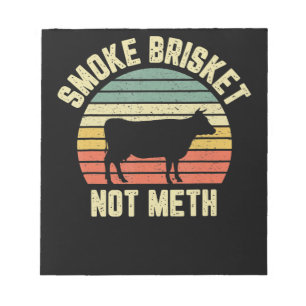 Funny Bbq Smoke Brisket Not Novelty Grilling Notepad