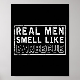 Funny Bbq Smoked Meat Grill Bbq Chef Gift Barbecue Poster