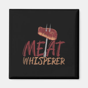 Funny Bbq Smoked Meat Steak Gift Idea Barbecue  Magnet