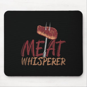 Funny Bbq Smoked Meat Steak Gift Idea Barbecue  Mouse Pad