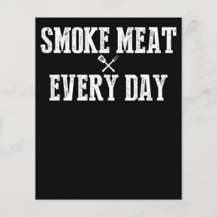 Funny Bbq Smoker Accessory Pitmaster Dad Grilling Flyer