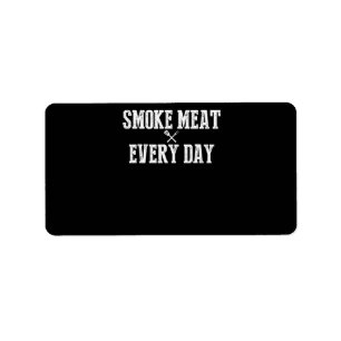 Funny Bbq Smoker Accessory Pitmaster Dad Grilling Label