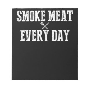 Funny Bbq Smoker Accessory Pitmaster Dad Grilling Notepad