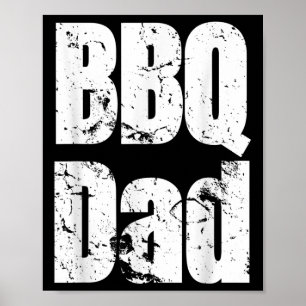 Funny Bbq Smoker Accessory Pitmaster Dad Grilling Poster
