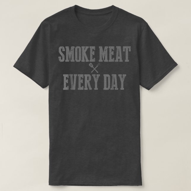 Funny Bbq Smoker Accessory Pitmaster Dad Grilling  T-Shirt (Design Front)