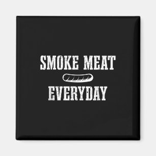 Funny Bbq Smoker Dad Grilling Meat Quote Magnet