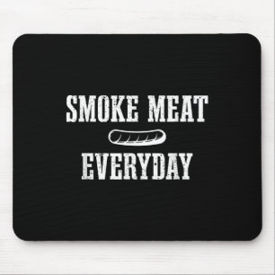 Funny Bbq Smoker Dad Grilling Meat Quote Mouse Pad