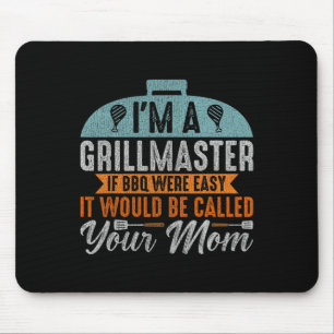 Funny Bbq Smoker I'm A Grillmaster Men Grilling Ma Mouse Pad