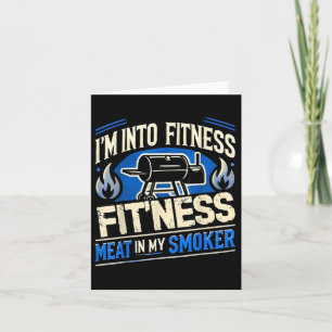 Funny Bbq Smoker Meat Smoking Tools Grilling Barbe Card