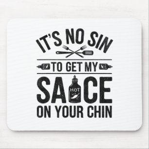 Funny Bbq Tees For Men Women Grilling Meat Smoking Mouse Pad