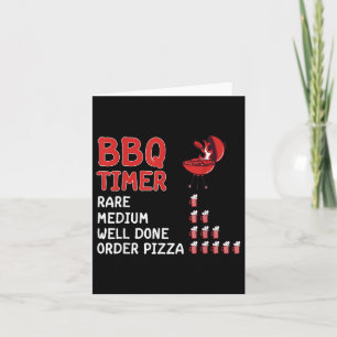 Funny Bbq Timer Barbecue Grill Master Grilling Dri Card