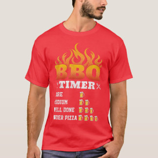 Funny BBQ Timer, Beer Timing Barbeque Grilling Gri T-Shirt