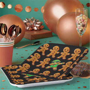 Funny Be Different Break the Mould Gingerbread Men Paper Plate