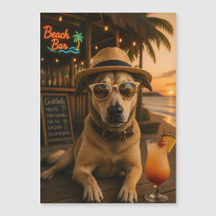 Funny Beach Dog Wall Art Printable