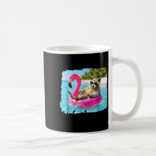 Funny beach family vacation feral girl summer coffee mug