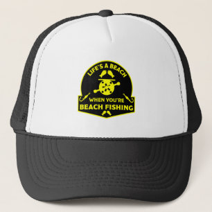 Funny Beach Fishing Trucker Hat