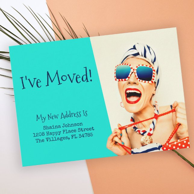 Funny Beach Lady I've Moved Announcement (Creator Uploaded)