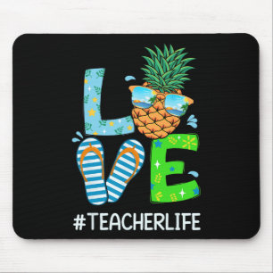 Funny Beach Summer Love Teacher Christmas In July  Mouse Pad