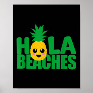Funny Beach Summer Vacation Pineapple T Cruise Hol Poster