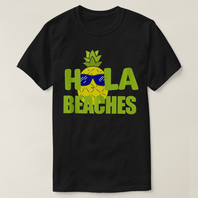 Funny Beach Summer Vacation Pineapple T Cruise Hol T-Shirt (Design Front)