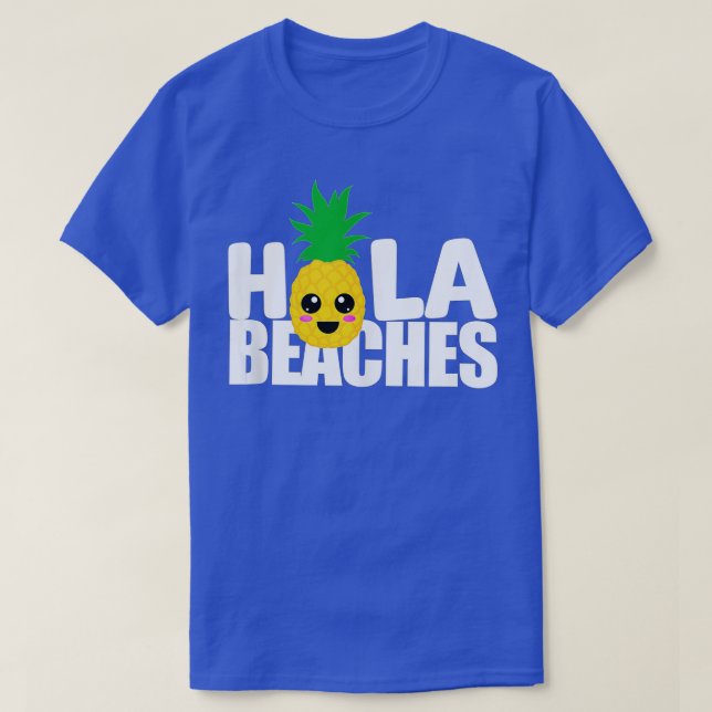 Funny Beach Summer Vacation Pineapple T Cruise Hol T-Shirt (Design Front)