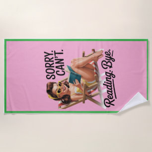 Funny Beach Towel for Readers
