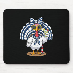Funny Beach Turkey Summer Nautical Lemonade Coasta Mouse Pad