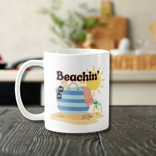 Funny Beachin' Coffee Mug