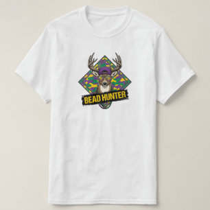 Funny Bead Hunter Mardi Gras Deer Buck mardi gras T-Shirt