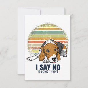 Funny Beagle/ Beagle Dog Lovers   Thank You Card