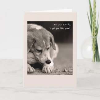 Funny beagle birthday card