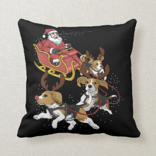 Funny Beagle Dog Christmas Gift For Dog Lover Cushion