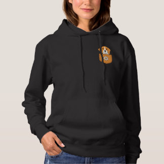 Funny Beagle Dog In The Pocket  Hoodie