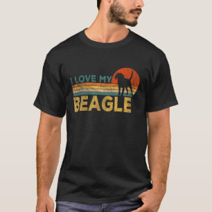 Funny Beagle Dog Owner Beagle Mum Beagle Dad Retro T-Shirt