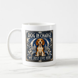 Funny Beagle Dog Runs the House Coffee Cup - Mug