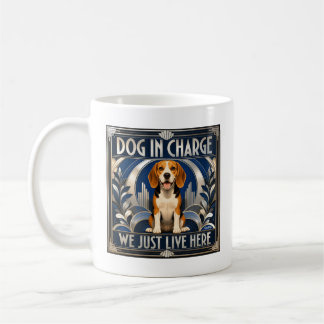 Funny Beagle Dog Runs the House Coffee Cup - Mug