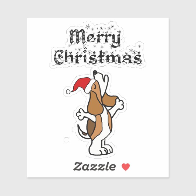 Funny Beagle Dog Singing Christmas Carols (Sheet)