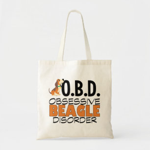 Funny Beagle Obsessed Tote Bag