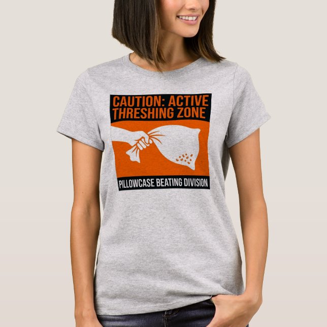 Funny Bean Threshing Pillowcase Beating Garden  T-Shirt (Front)