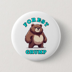 Funny Bear 6 Cm Round Badge