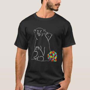 Funny Bear Autism Awareness Autism Matching Family T-Shirt